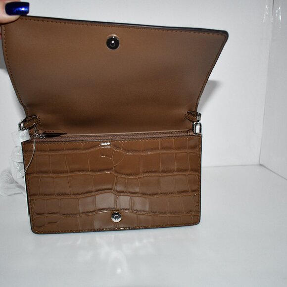 MICHAEL Kors MED Flap Chain Crossbody in Driftwood #32F4SJ6C8E NWT - Picture 4 of 8